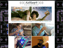 Tablet Screenshot of airharp.com